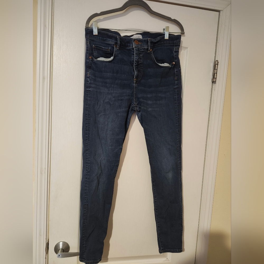 Women's Blue Jeans Loft SIze 12 / 31 Modern Skinny Crop